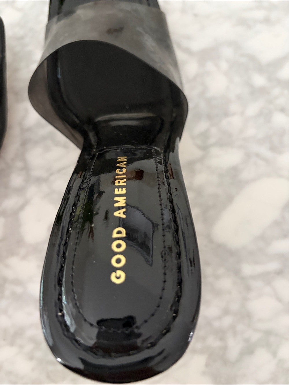Good American Cinderella Square Toe Slide Mules sandals shoes - Picture 7 of 9